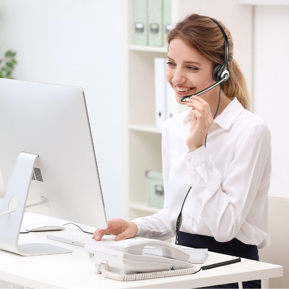 Wantek Corded Mono RJ9 Office Phone Headset Works for Cisco Phones - Picture 5 of 5